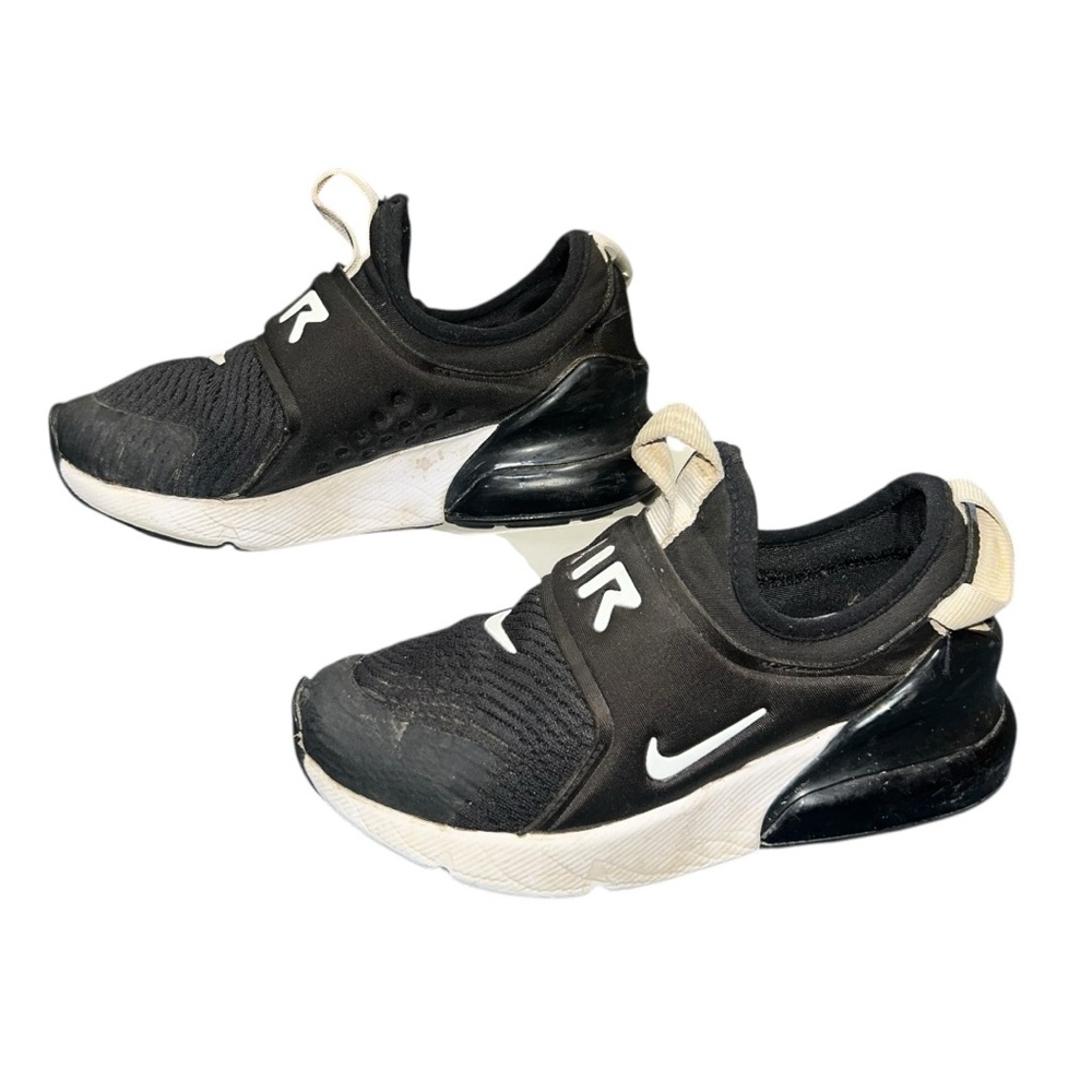 Nike Air Max 270 Extreme Kids Shoes Black White CI1107-001 Size 11.5C